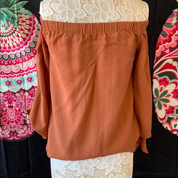 BOUTIQUE RUST BLOUSE - Picture 4 of 5